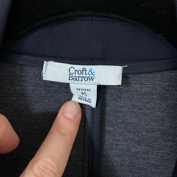 Croft & Barrow Navy Blazer - Picture 2 of 6